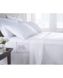 100% Cotton 50x75cm Navy/White Extra Pillowcase Pair Louisiana Bedding Stripe Extra Pillowcase Pair